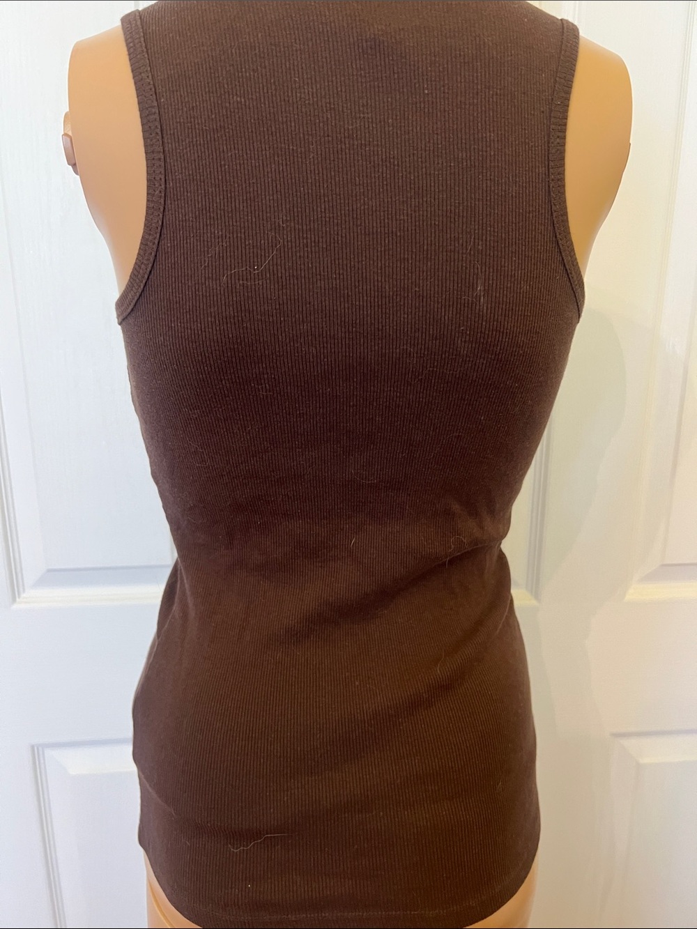 Passport Rhinestone Deep V-Neck Statement Tank Lg - Picture 5 of 6
